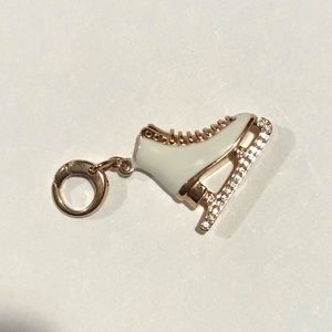 Fossil ice skate boot charm